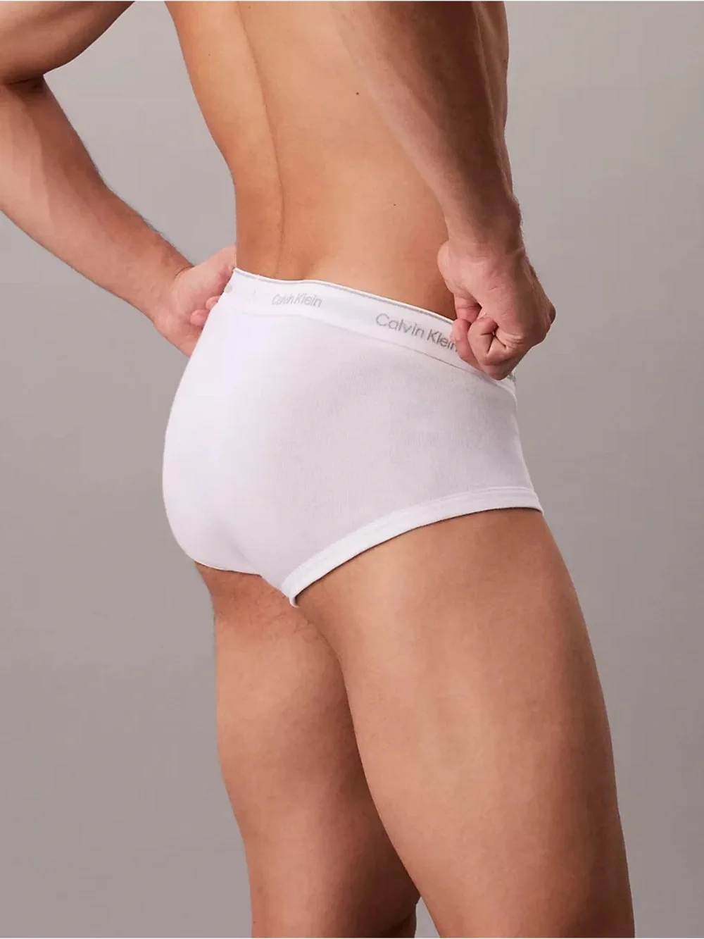 Calvin Klein Cotton Classic Midrise White Briefs NWT Size Small